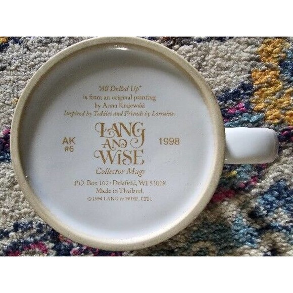 LANG AND WISE COLLECTIBLES ALL DOLLED UP MUG CUP VINTAGE 1998 ANNA KRAJEWSKI #6 - Picture 4 of 5